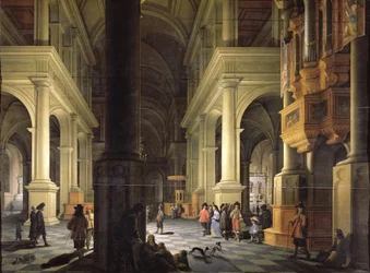 Innenraum eines Tempels, 1652